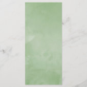 Exotic Watercolor Frangipani Wedding Menu Menükarte (Rückseite)