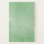 Exotic Watercolor Frangipani Wedding Planner Planer (Rückseite)