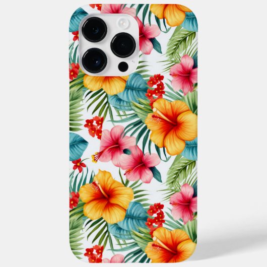 Exotic Watercolor Hawaiian Case-Mate iPhone Hülle (Rückseite)