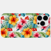 Exotic Watercolor Hawaiian Case-Mate iPhone Hülle (Rückseite (Horizontal))