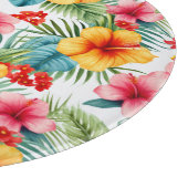 Exotic Watercolor Hawaiian Schneidebrett (Ecke)