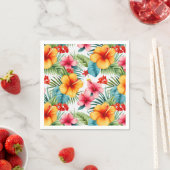 Exotic Watercolor Hawaiian Serviette (Beispiel)