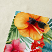 Exotic Watercolor Hawaiian Strandtuch (Beispiel)