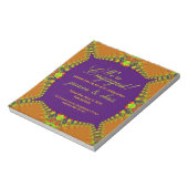 Exotic Wedding Verlobung Budget Einladungspad Notizblock (Rotiert)