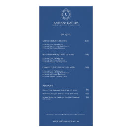 Exotic Wellness-Center Tief-Cyan-Wellness-Massage  Werbekarte