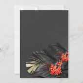 Exotic West Indian Jasmine Tropical Wedding Einladung (Rückseite)