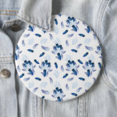 Exotic-White Parrot Blue Töne Wiederholungen Button (Beispiel)