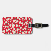 Exotic White Strawberry Niedlich Chic CUSTOM Gepäckanhänger (Vorderseite horizontal)