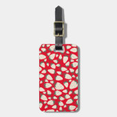 Exotic White Strawberry Niedlich Chic CUSTOM Gepäckanhänger (Vorderseite vertikal)