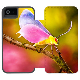 Exotic Winged Beauty Design Incipio Watson™ iPhone 5 Geldbörsen Hülle