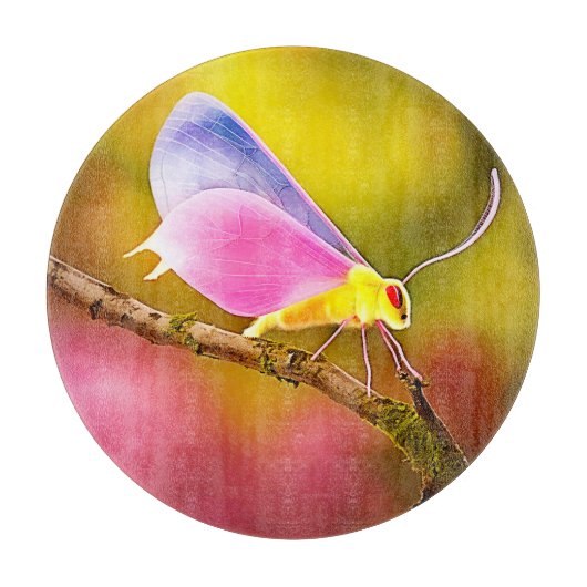 Exotic Winged Beauty Design Schneidebrett (Vorderseite)