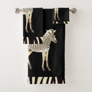 Exotic Zebra Badhandtuch Set