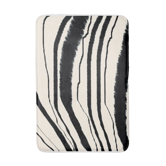 EXOTIC ZEBRA DRUCKEN BADEMATTE (Vorderseite Vertikal)