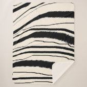 EXOTIC ZEBRA DRUCKEN SHERPADECKE (Vorderseite)