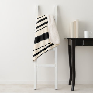 EXOTIC ZEBRA DRUCKEN SHERPADECKE