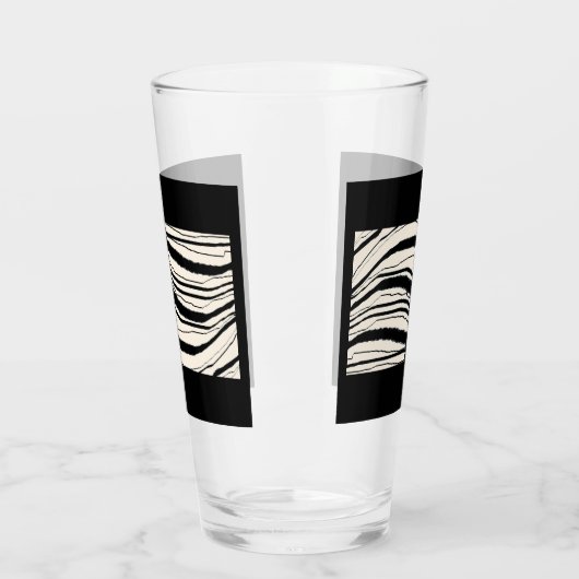 EXOTIC ZEBRA STRIPE Beer Glas (Links)