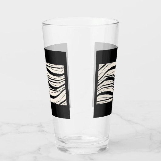 EXOTIC ZEBRA STRIPE Beer Glas (Rechts)