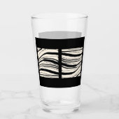 EXOTIC ZEBRA STRIPE Beer Glas (Vorderseite)