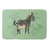Exotic Zebra with Bamboo Bath Mat Badematte (Vorderseite)
