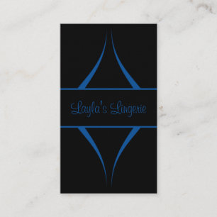 Exotica Kurven Business Card, helles Blau Visitenkarte