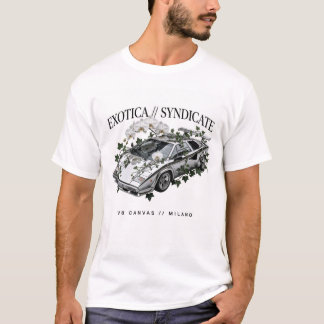 Exotica Syndicate Liquid Chrome Countach Luxus T-Shirt