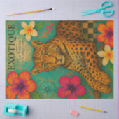 Exotique Leopard Decoupage Paper - Tropischer Jung Seidenpapier (Basteln)