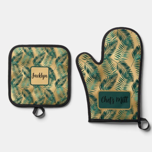 exotisch ofenhandschuh & Topflappen-Set (Vorderseite)
