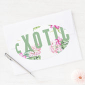 exotisch ovaler aufkleber (Umschlag)