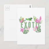 exotisch postkarte (Vorne/Hinten)