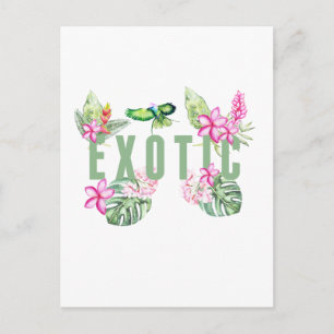 exotisch postkarte