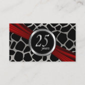 Exotische 25. Silberhochzeit Begleitkarte (Vorderseite)