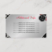 Exotische 25. Silver Wedding Jubiläum 2 Begleitkarte (Rückseite)