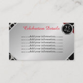 Exotische 25. Silver Wedding Jubiläum 2 Begleitkarte (Vorderseite)