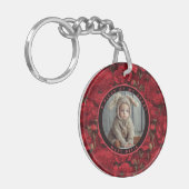 Exotische Abschlussgeschenke Ranunculus Blumen Schlüsselanhänger (Vorderseite links)