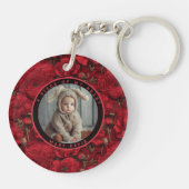 Exotische Abschlussgeschenke Ranunculus Blumen Schlüsselanhänger (Rückseite)