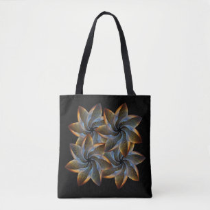 Exotische abstrakte Blumen Tasche