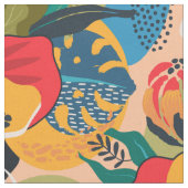 Exotische Abstrakte Blüte Stoff (Nahaufnahme)