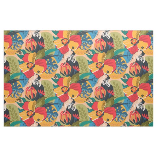 Exotische Abstrakte Blüte Stoff (Fat Quarter (45,7 x 55,9 cm))