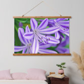 Exotische Afrikanische Lilie Wandteppich Mit Holzrahmen (Schlafzimmer)