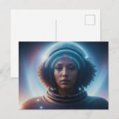 Exotische Alien Frau Postkarte (Vorne/Hinten)