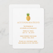 Exotische Ananas Begleitkarte (Vorne/Hinten)