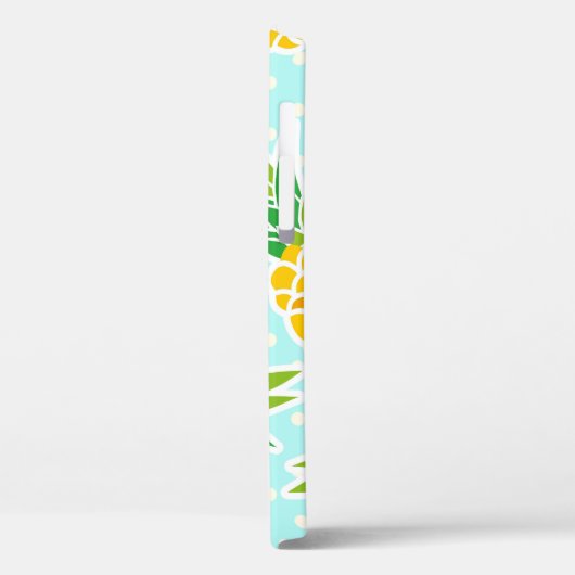 Exotische Ananas: Blue Polka-Dot Fun. Case-Mate iPhone Hülle (Rückseite / Links)