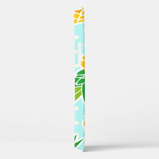 Exotische Ananas: Blue Polka-Dot Fun. Case-Mate iPhone Hülle (Rückseite / Rechts)