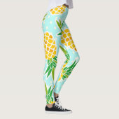 Exotische Ananas: Blue Polka-Dot Fun. Leggings (Rechts)