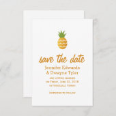 Exotische Ananas Einladung (Vorne/Hinten)