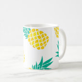 Exotische Ananas: Gelbe Freude. Kaffeetasse (VorderseiteRechts)
