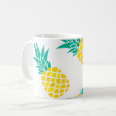 Exotische Ananas: Gelbe Freude. Kaffeetasse (Vorderseite Links)