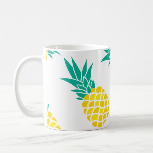 Exotische Ananas: Gelbe Freude. Kaffeetasse (Links)
