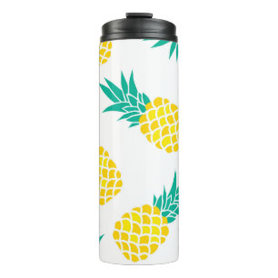 Exotische Ananas: Gelbe Freude. Thermosbecher