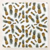 Exotische Ananas Glasuntersetzer (Vorderseite)